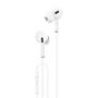 In-ear headphones, wired Foneng T33, mini jack 3.5mm, microphone (white), Foneng T33 White