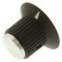 ROUND KNURLED KNOB W/ ARROW IND, 6.35MM PC1F2B