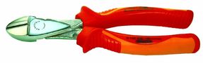 Power side cutters, 160 mm, bicoloured VDE safety insulation 3-142 VDE