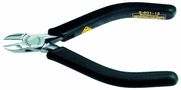 Side cutters, 120 mm, with slim rounded head, without side face, dissipative black handguard 3-602-13