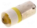 LED lamp; yellow; BA9S; 12VDC; 12VAC BRIGHTMASTER LLED-B9/12/Y