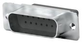 D-SUB HOUSING, PLUG, 15POS, STEEL 205206-9