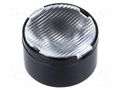 LED lens; round; plexiglass PMMA; transparent; 32÷41°; H: 9.7mm LEDIL CA11052