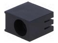 LED housing; 5mm; polyamide; angular; black; UL94V-2; H: 12mm FIX&FASTEN FIX-LED-504