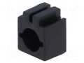 LED housing; 3mm; polyamide; angular; 3 PIN; black; UL94V-2; W: 7mm FIX&FASTEN FIX-LED-319