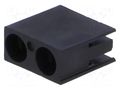 LED housing; 3mm; polyamide; angular; black; UL94V-2; H: 9.7mm FIX&FASTEN FIX-LED-306