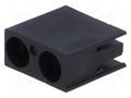 LED housing; 3mm; polyamide; angular; black; UL94V-2; H: 9.7mm FIX&FASTEN FIX-LED-306