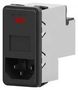 IEC FILTER, STANDARD, 6A, 250VAC, QC PS000DS6B