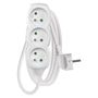 Extension Cord 1.5 m / 3 sockets / white / PVC / 1 mm2, EMOS P0311 8595025309327
