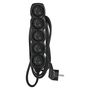 Extension Cord 3 m / 5 sockets / black / PVC / 1.5 mm2, EMOS PC0513R 8592920112175