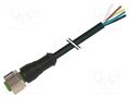 Cable: for sensors/automation; M12; PIN: 12; straight; 3m; plug MURR ELEKTRONIK 7000-19041-7020300