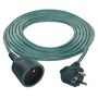 Extension Cord 5 m / 1 sockets / green / PVC / 1 mm2, EMOS P0115Z 8595025378491