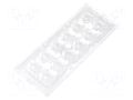 LED lens; rectangular; transparent; 29÷116°; H: 13.1mm LEDIL CS14597