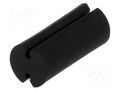 Spacer sleeve; LED; Øout: 5mm; ØLED: 5mm; L: 11mm; black; UL94V-2 FIX&FASTEN FIX-LEDT-11