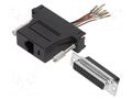 Transition: adapter; D-Sub 25pin female,RJ45 socket MH CONNECTORS MHDA25-SMJ8-K-RC