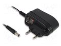Power supply: switching; mains,plug-in; 18VDC; 0.33A; 6W; 80% MEAN WELL GSM06E18-P1J