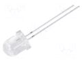LED; blue; 8mm; 4200÷5200mcd; 30°; Front: convex; 2.9÷3.6VDC OPTOSUPPLY OSB5SA8131A