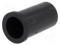LED holder; 5mm; one-piece; black; UL94V-2; L: 11.4mm; polyamide FIX&FASTEN FIX-LED5-4