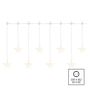 LED Christmas curtain – stars, 45x84 cm, outdoor and indoor, warm white, EMOS DCGW02 8592920093498