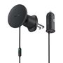 Magnetic Car Phone Holder Baseus CW01 to Ventilation Grid with car charger USB-A, 15W + 25W (black), Baseus C40141000111-01