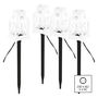 LED decoration – stake lanterns, white, outdoor and indoor, cool white, EMOS DCLC01 8592920099292