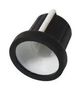 SOFT TOUCH KNOB, BLACK/WHITE, 16MM MP72601S