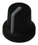 SOFT TOUCH KNOB, BLACK/GREY, 16MM MP72606S