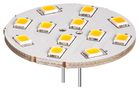 LED Disc Spotlight, 2 W, white - base G4, equivalent to a 20 W halogen lamp, warm white, not dimmable 30586