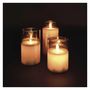 LED decoration - 3x wax candle in glass, 6x AA, warm white, timer, EMOS DCCW05 8592920147436