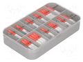 Fuse: fuse; glass; quick blow; Range of val: 100mA÷6,3A; 200pcs. ESKA ZKS-KIT-ESKA