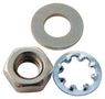 NUT/WASHER KIT, NP, BRASS, M4, PK300 M4-FPC3067488