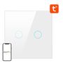 Smart Light Switch ZigBee Avatto ZTS02-EU-W2 2 Way TUYA (white), Avatto ZTS02-EU-W2