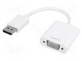 Converter; D-Sub 15pin HD socket,DisplayPort plug; white LOGILINK CV0059B