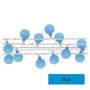 LED cherry light chain – 2.5 cm balls, 4 m, outdoor and indoor, blue, timer, EMOS D5AB01 8592920096215