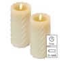 LED decoration – wax candle, 17 cm, 2x AAA, indoor, warm white, 2 pcs, timer, EMOS DCCV17 8592920135105