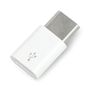 USB micro-B - USB-C - original adapter for Raspberry Pi 4- white RPI-14660 5904422361167