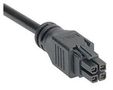 CABLE ASSY, 4P, RCPT-RCPT, 1M 245132-0410