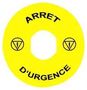 MARKED LEGEND, EMERGENCY STOP SWITCH ZBY8130