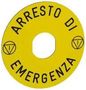MARKED LEGEND, EMERGENCY STOP SWITCH ZBY8630