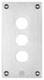 DRILLED FRONT PLATE, CONTROL STATION XAPE303