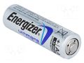 Battery: lithium; AA; 1.5V; 3000mAh; non-rechargeable ENERGIZER BAT-FR6/EGL