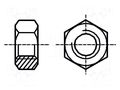 Nut; hexagonal; M3; 0.5; steel; Plating: black finish; H: 2.4mm BOSSARD B3/BN116