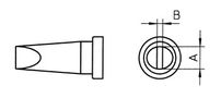 Jootekolvi otsik 3.2mm, jootekolvile WSP80 LT-C, Weller W/LT-C 037103294746