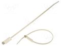 Cable tie; with label; L: 270mm; W: 4.6mm; natural; polyamide KSS WIRING MCV-270