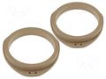 Spacer ring; MDF; 165mm; Opel; impregnated,varnished; 2pcs. 4CARMEDIA MDF-D.03