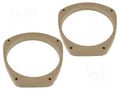 Spacer ring; MDF; 165mm; Honda; impregnated,varnished; 2pcs. 4CARMEDIA MDF-D.05