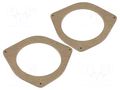 Spacer ring; MDF; 165mm; Toyota; impregnated,varnished; 2pcs. 4CARMEDIA MDF-D.09