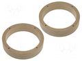 Spacer ring; MDF; 165mm; VW,Škoda; impregnated,varnished; 2pcs. 4CARMEDIA MDF-D.21