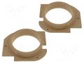 Spacer ring; MDF; 165mm; Škoda; impregnated,varnished; 2pcs. 4CARMEDIA MDF-D.30