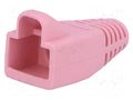 RJ45 plug boot; 6mm; pink MH CONNECTORS MHRJ45SRB-PK